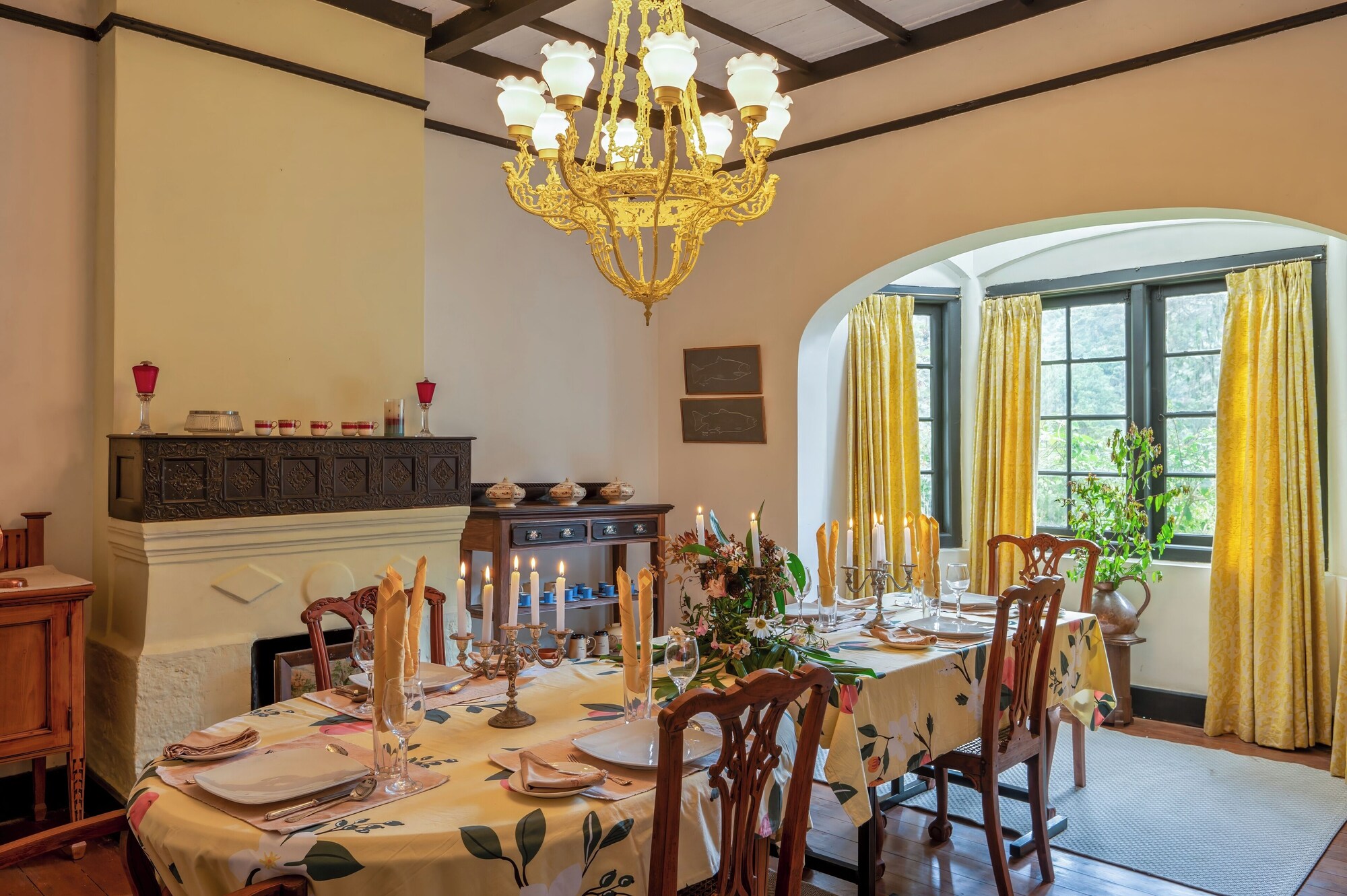 Selwood’s dining room and traditional furnishings today